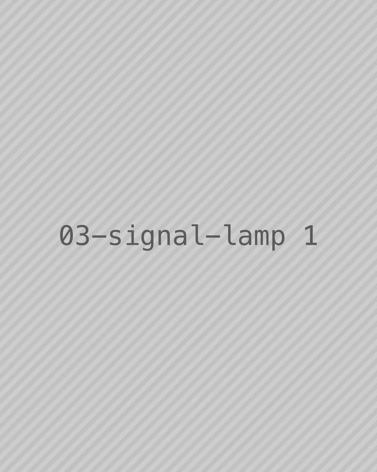 Signal lamp, upright on desk